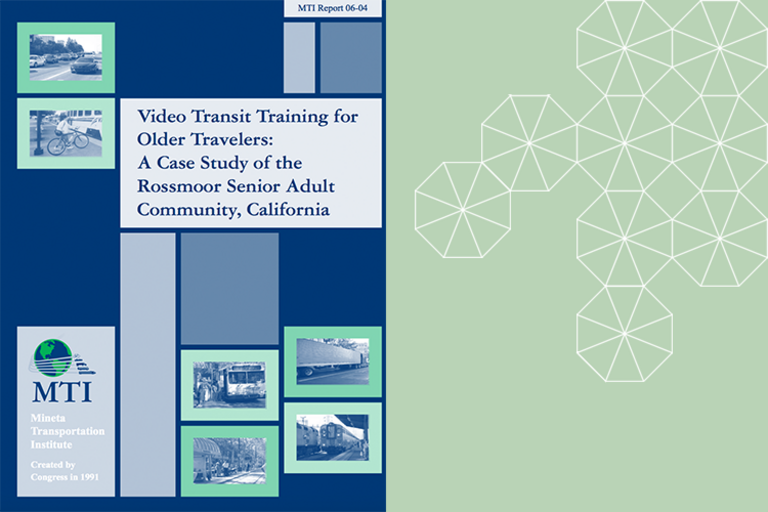 Cover of Video Transit Training for Older Travelers: A Case Study of the Rossmoor Senior Adult Community, California