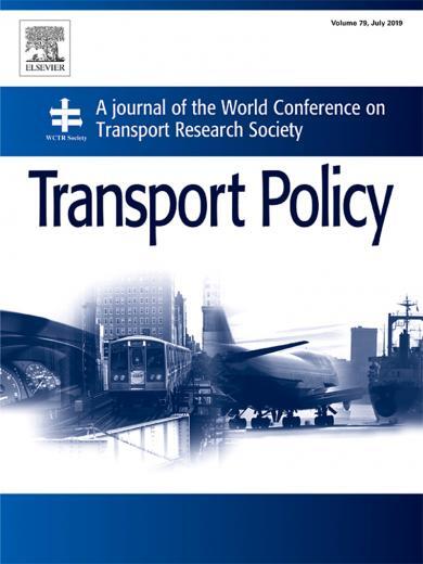 cover page of transport policy journal
